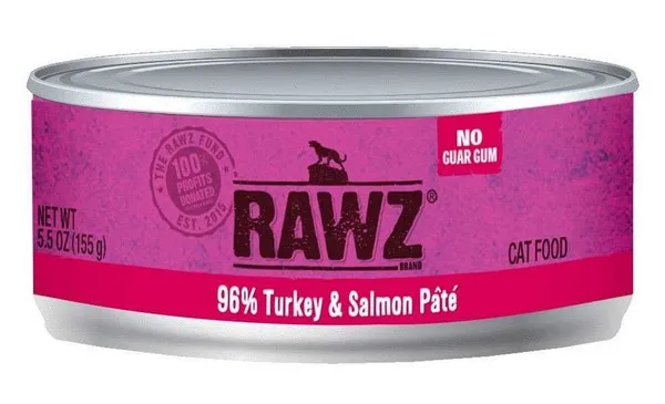 24/5.5 oz. Rawz 96% Turkey & Salmon Cat Can - Health/First Aid